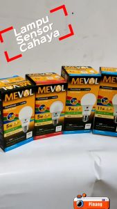 Lampu LED Sensor Cahaya 5, 6, 9, 11 Watt Hannochs