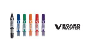 PILOT V Board Master Whiteboard Marker Set of 5 Medium Bullet - WBMAVBMM-BGD-S5 / Chisel - WBMAVBMMC-BGD-S5)