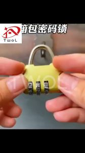 TWOL Stock.noAAA, 3-Digit Padlock Digit Combination Lock Suitcase Luggage Password Lock Safe Anti-Theft Lock