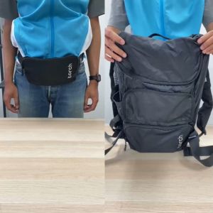 TORCH Rampak Foldable Backpack 2 in 1 Tas Outdoor Waistbag Waterproof