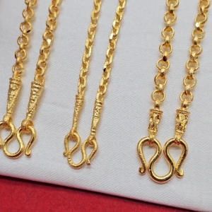 สร้อยคอทองพ่นทราย ลายผ่าหวายกลม โซ่คตกิต เทียบเท่า 1 บาท ความยาว 212426 นิ้ว ชุบทอง ดีไซน์ทันสมัย ดูดี แฟชั่น #ปลายทาง