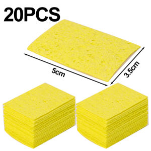 【On Sale】20Pcs Yellow Cleaning Sponge Cleaner for Enduring Electric Welding Soldering Iron