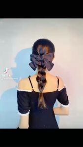 Kẹp Tóc Nơ Lớn Phía Sau Đầu Lolita Phong Cách Nhật Bản - Lò Xo Kẹp Ngang - Phụ Kiện Tóc Dành Cho Nữ