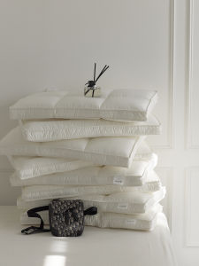 Export Minimalist Pillow Core Super Soft Feather Fabric Pillow Interior Low Loft Pillow Japanese Five-Star Three-Dimensional Fiber Pillow Washable