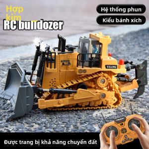 Đồ Chơi Xe Ủi Đất Điều Khiển Từ Xa Với Lưỡi Ủi Kim Loại Dành Cho Bé Trai Quà Tặng Giáng Sinh Sinh Nhật Mô Hình Xe Điều Khiển Từ Xa Xe Điện Sẵn Sàng Sử Dụng