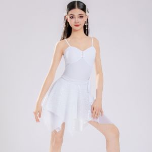 New Spring Summer Collection Girls Latin Dance Outfit Kids  Separates Practice Performance Competition Dance Costume Dancewear