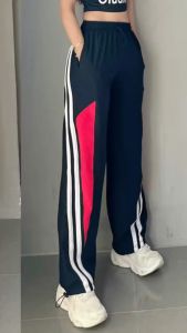Quần Jogger Sọc Quần Dài Ống Suông Thể Thao Nữ Chất Gió Tập Gym Yoga Cao Cấp Nhiều Màu
