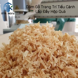 Dăm Gỗ Trang Trí Mềm Mịn Cao Cấp - Mùn Cưa Lót Hộp Quà Decor Tiểu Cảnh Sáng Tạo