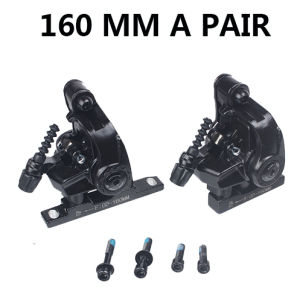 RACEWORK Road Bike Disc Brake Flat Mount Mechanical Dual Side Actuation Caliper 160mm Front Rear Bicycle Clamp Brake