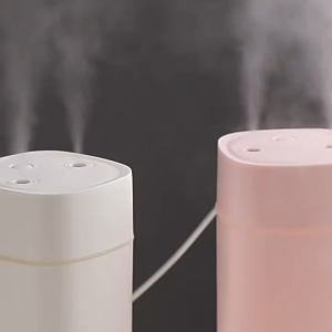 USB Cool Mist Sprayer Portable 600ml Electric Air Humidifier Aroma Oil Diffuser with Colorful Night Light for Home Car