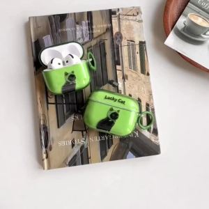 Hộp Đựng Tai Nghe Hình Mèo Con Hoạt Hình Dễ Thương Dành Cho AirPods 1/2/3/4 Pro Series Trong Suốt Có Sẵn Bốn Màu