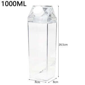 500/1000ml Water-Bottle Outdoor Drinking Jug Large Capacity Juice Tea Cup Transparent Milk Bottle Portable Plastic Bottle