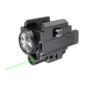 BLO-025 New Mini Red/Green Beam and LED Combo Light Type-C Rechargeable 800 Lumens Strobe Quick Release Mount Under Mount Flashlight For 20-21mm Picatinny Rail