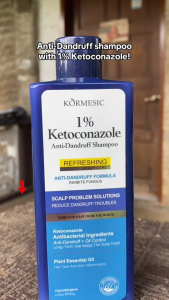 KORMESIC Anti-Dandruff Shampoo with 1% Ketoconazole | Oil Control & Itchy Scalp Care 265g