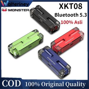 Original Walteriney Monster XTK08 Wireless Bluetooth Earphone TWS Gaming Headset Bluetooth 5.3 Full Bass Headphone Mini Earbuds With Mic