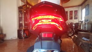 Honda PCX 160 Tail Light Decal Sticker: Game Over Design & Custom PCX160 Sticker