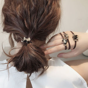 Dây Buộc Tóc Đàn Hồi Cao Bền Bỉ Cho Phụ Nữ Dây Buộc Tóc Buộc Tóc Đuôi Ngựa Dây Buộc Tóc Tròn Thấp Dây Buộc Tóc Đuôi Ngựa Mới 2024