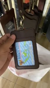 ID Card Holder Kulit Name Tag Holder Kulit by Sawargico | Anees
