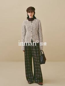 INMAN | Áo Sweater Dệt Kim Tay Dài Phong Cách Ấm Áp