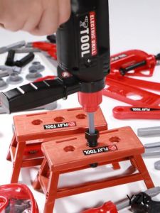 Mainan Toolbox Kit 68 PCS Pendidikan Anak Laki-laki Alat Set Simulasi Elektrik Alat Tools Set