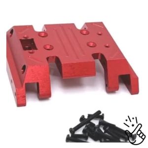 Metal Chassis Skid Plate Center Transmission Gear Mount Base 1/12 RC Crawler Car Upgrade Parts for MN128 MN86 MN86S 86K 86KS