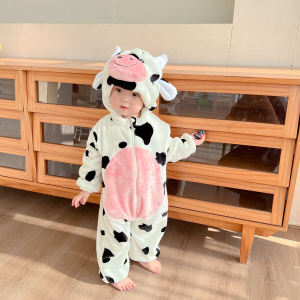 ชุดนอนเด็กผ้าฟลานเนลฤดูหนาว ชุดนอนเด็กผู้ชายลายการ์ตูนน่ารัก ชุดนอนเด็กชาย ชุดนอนเด็กผ้าฝ้ายแบบสวมหัว ชุดนอนเด็ก ชุดนอนเด็ก