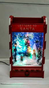 D&D Home l Light Up Letters To Santa Postbox Musical Christmas Scene