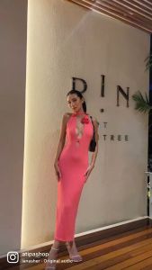 Atipashop - LA VIOLA DRESS เดรส เดรสยาว ทรงเซ็กซี่ คล้องคอ เว้าหลัง สีสวยที่ 34