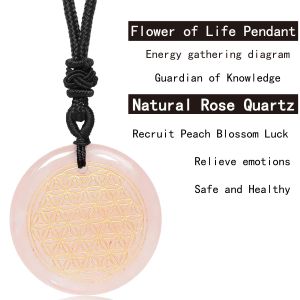 HOT Natural Quartz Amethyst Cube Metatron Flower of Life Pendant Healing Energy Crystal Lapis Lazuli Men Women Jewelry Necklace
