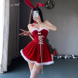 [Midnight store] Xianyi Christmas clothing cute bunny girl cosplay nightclub performance clothes sweet dress set female S31