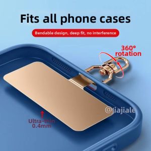Ultra-Thin Rotatable Clip Metal Phone Strap Connector Home Leisure Premium 360 Degree Rotatable Link for Mobile Phone Accessories