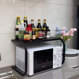 U-Shaped Microwave rack storage rack Kitchen countertop storage rack storage rack Seasoning rack Multi storage rack