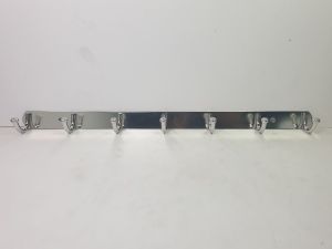 Móc treo quần áo bắt tường Inox 201 cực dày 6 móc treo (tặng kèm tắc kê vít)