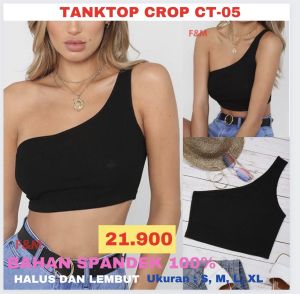 TANKTOP (CT-05) CROPTOP BAJU KAOS WANITA F&M SERIES PREMIUM