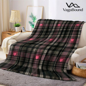 BILIBILI | Plaid Heart Tartan Flannel Blanket Warm Soft Halloween Christmas Decorative Couch Warm Cozy All-Season Gift