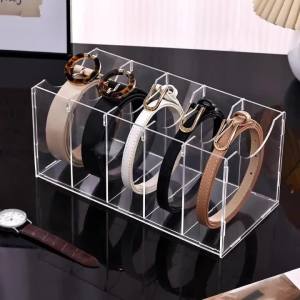Hộp Đựng Dây Lưng Bằng Acrylic - Hộp Đựng Dây Lưng Và Cà Vạt Đa Năng 3/5/7 Ngăn Thân Thiện Với Môi Trường Hình Chữ Nhật