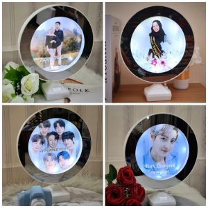 Kado Lampu Cermin Foto LED Hadiah ulang tahun kado anniversary kado wisuda unik kado sahabat murah kado teman unik kado pacar murah lampu hias akrilik kado pernikahan unik untuk kenang kenangan lampu hias lampu hias lampu tidur aesthetic kado bestie cewek