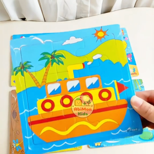 Tranh Ghép Hình Gỗ 9 Miếng 15×15 cm | Giúp Bé Nâng Cao Tư Duy Hình Ảnh Nhận Diện Màu Sắc Và Tập Trung Tốt Hơn