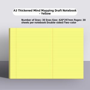 BAIZHI | Study Mark Mistakes Notebook A3 Paper