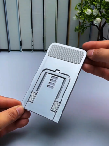 ตู้เสื้อผ้าแบบพับได้สำหรับโทรศัพท์มือถือ 2025 แบบใหม่ ตู้เสื้อผ้าพับได้สำหรับโต๊ะทำงาน ปรับระดับได้ สไตล์นักเรียน ห้องชุดนักศึกษา ตู้เสื้อผ้าแบบไม่มีแบรนด์ วัสดุ ABS