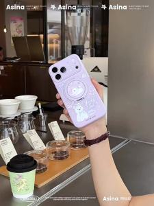 Asina | Ốp lưng silicone có MagSafe iPhone 18 Pro Max/17/16/15/14 Series chống sốc tốt có khung đỡ thiết kế dễ thương phù hợp nữ