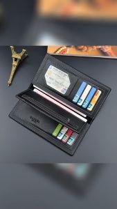 Ví dài nam nữ cầm tay nhiều ngăn đựng có ngăn kéo ví da mềm dập nổi cao cấp Hàn Quốc Kem