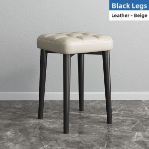 Comfortable Soft-Padded Foldable Backrest Stool Square