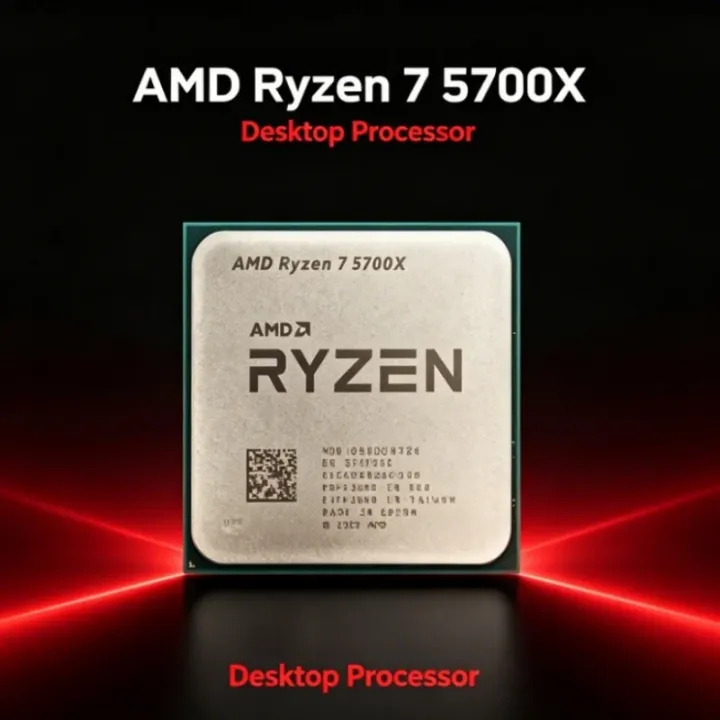 AMD | AMD Ryzen 7 5700X AM4 Upgrade CPU 8 Core 16 Thread 4.6GHz 65W 7nm Desktop Processor for B550 X570 B450 Motherboard