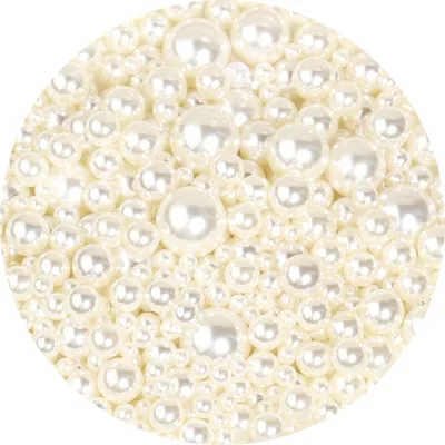 10-1000pcs/lot 1-20mm ABS Imitation Pearl Acrylic Beads Without Hole Round Bead For DIY Craft Ornament Making Clothing Accessory