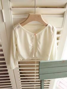 2024 Pure Color ลำลอง มีสไตล์ Kids เด็กผู้หญิง ไฟป้องกันแสงแดดสไตล์ใหม่ เสื้อแจ็คเก็ต เปิด คาร์ดิเกน ผ้าคลุมไหล่เสื้อปรับอากาศ