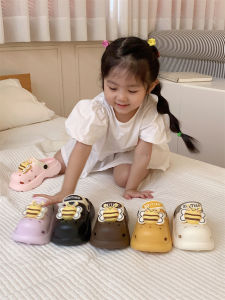 Childrens Holes Hole Shoes Beach Anti-slip Summer Outdoor Parent-Child Sandals Thin Strip Cartoon EVA Material for Boys And Girls