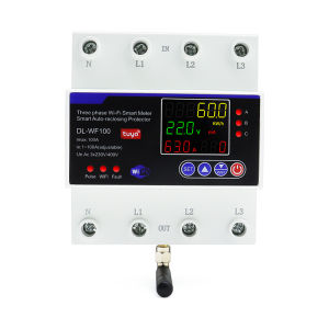 4P 100A tuya Wifi ba pha cuộc sống thông minh auto-rethua hơn dưới điện áp bảo vệ thước đo thông minh công tắc hẹn giờ ngắt mạch