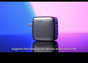 Travel Charger LDNIO Q408 100watt GAN Technology Super Fast Charging Universal Plug