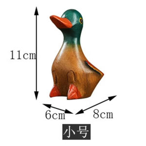 เป็ดตั้งโต๊ะไม้แกะสลัก ของเล่นเด็ก ของเล่นไม้สำหรับเด็ก ของตกแต่งโรงแรม ตกแต่งบ้าน เป็ดไม้ ของตกแต่งบ้าน